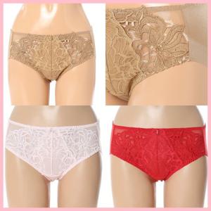 [비비안(언더웨어)]3컬러 고급수입레이스 섬세한 앞판 패치자수 포인트 자국없는 햄팬티 BP955AP