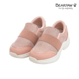 [베어파우(슈즈)]BLISS 여성 키높이 스니커즈 슬립온 핑크 2091079PA-W 5CM