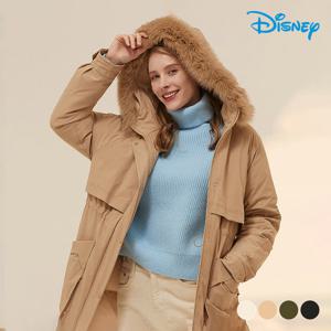 [디즈니골프]여성 폭스퍼 후드 방수 구스 다운 코트 HM4LJP082