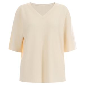 샵앤) 찰랑 실크 여성 반팔 니트 티셔츠 FRB-WKN-11973-아이보리