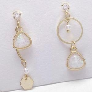 [라일리의류] Rly 원석 언발란스 드롭 GD116 귀걸이