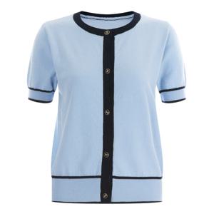 샵앤) 국산 여성 반팔 니트 면100 가디건 BOM-WCD-11966-소라