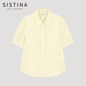 [SISTINA] 인기 베이직 퍼프 슬리브 셔츠_AWWSTO21070_LY
