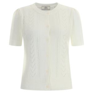 샵앤) 부클 국산 여성 반팔 니트가디건 BOM-WCD-12044-아이보리