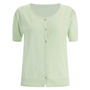 샵앤) 끌로에 여성 여름 반팔 니트가디건 BOM-WCD-12045-민트