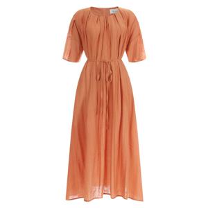 샵앤) [썸머바캉스룩]여성 반팔 롱 원피스 RC-WDR-12079-오렌지