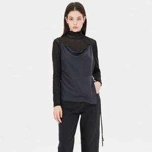 [시슬리] 트러스 스트랩 슬리브리스 블라우스_SAWS04441DG