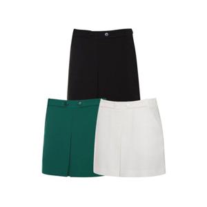 [와이드앵글] 여성 CO 플루이드 플리츠 팬츠 큐롯 L_WWU23Q14