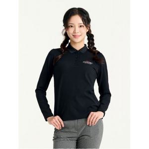 [디즈니골프][디즈니골프] 여성 심플로고 긴팔 카라 티셔츠 DL4L