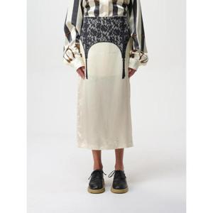 모스키노 미디 스커트 01075457 1004 White