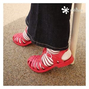 [메듀즈]메듀즈 여성 레드 SUN 201 젤리 슈즈 M212IS01A_RD