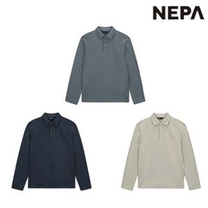 [네파]7K55241 남성 가을 간절기 등산 캠핑 폴로 코트나 피케 기본 카라 긴팔 티셔츠