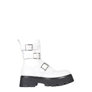 알렉산더맥퀸 여성 화이트 바이커 부츠 700078_WIC639359