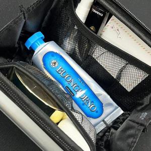 [라일리] Rly 하드파우치 여행 보조 보관 손잡이 가방 실버