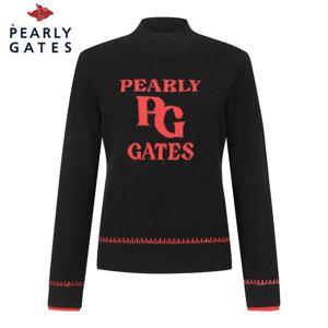 [파리게이츠] 파리게이츠 여성 로고 모크넥 방풍 니트 521D4SR671_BK