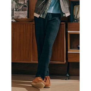 [빈폴멘] 울 혼방 타탄체크 테이퍼드 팬츠  네이비 (BC4921C32R)