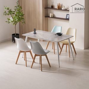 라로퍼니처 아르브 1400 양면 포세린 세라믹 4인 식탁 세트 (식탁+의자4)