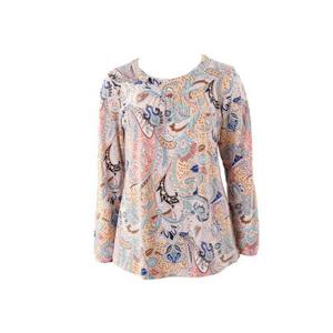 [비너스] 여성 페이즐리 폴리 기모 상의(VEV3888F)