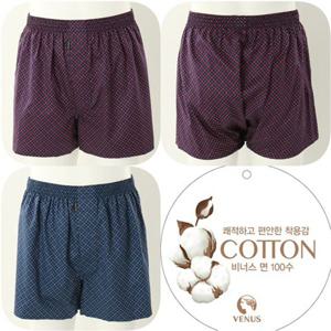 [비너스] 24FW마름모 나염 면100수 남성 트렁크 팬티 (VMP1924D)