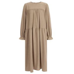 샵앤) 여성 라운드넥 3단 캉캉 롱 원피스 PIC-WDR-20083-베이지