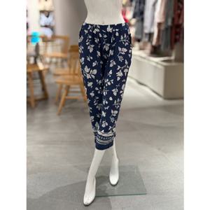 [비너스]스판 네이비꽃 홈웨어 잠옷바지 (VEP3827F)