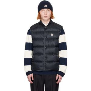 25 FW 몽클레어 남성 네이비 세롯 다운 베스트 242111M178154