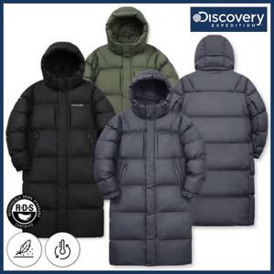 [백화점]디스커버리 24FW 겨울 이월/할인 남성 베른 구스다운 롱패딩점퍼/자켓/세미오버핏/후드탈부착 DMDJ6C046