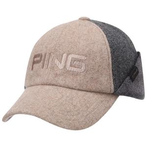 [핑골프][양말증정]남성 니트 귀달이 볼캡 111D4CP401_BG