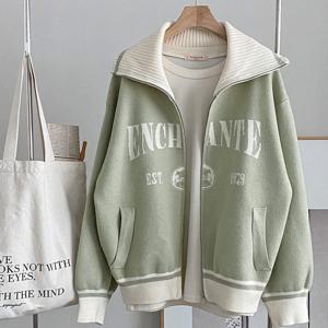 샵앤) 여성 하이넥 앙상테 데일리 집업 점퍼 가디건 DGB-WCD-4082-민트