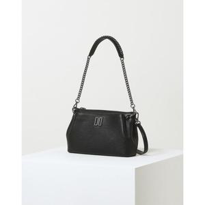 [닥스ACC][HILTON] 블랙 앤틱 DD장식 가죽 숄더백 DCBA5E345