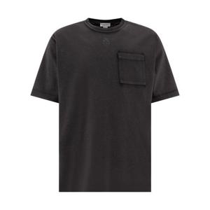 알렉산더맥퀸 남성 블랙 반팔 티셔츠 815068QTAC60548