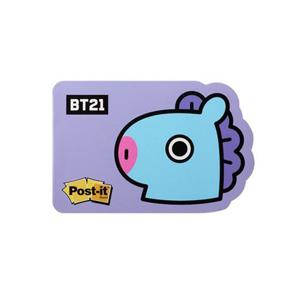 포스트잇_ 강한점착용 모양노트 654-BT21망