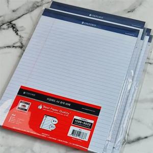 브랜빌 옥스포드 A4 리갈패드-화이트 40매 5권