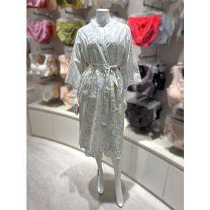 [바바라]여성 아사면 마블프린트 면 로브가운(AGW4595R)