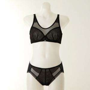 [와코루] AB컵 (WBRX207A-PTA-SK) 모던데일리 노와이어 풀메이컵 홑겹 브라 레이스팬티세트