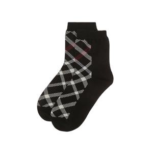 닥스 골프 여성 25SS BEST블랙 체크배색 중목 양말 DNSS5E304BK