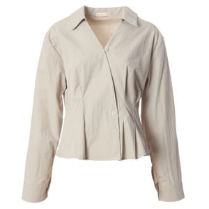 페이지플린  (F5ABL009) 카라넥 핀턱 긴팔 블라우스