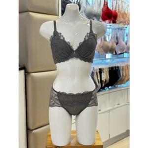 [비비안] (BR963A BP963AL OGRY) 꾸띄르 망사 노라인 브라레이스팬티세트