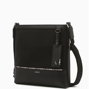 [헤지스] [CHESTER]블랙 나일론 혼방 체크라인 크로스백 HJBA4F061