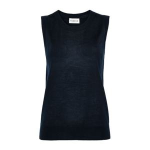 패로슈 라이트웨이트 슬리브리스 크루넥 니트 탑 D500677LINFA