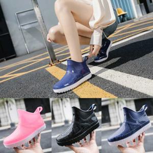 여성 부츠 앵클 장화 낚시 숏부츠 비올때 고무 레인화