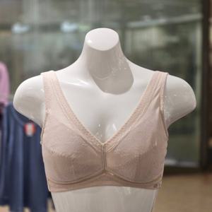 [와코루] 하이컴포트 노와이어 면 혼방 런닝브라 (WBRX103 BE)