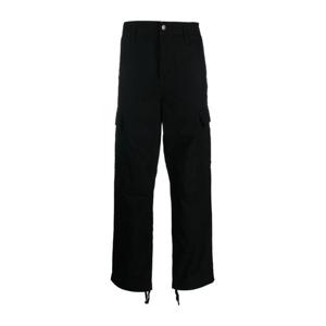 칼하트윕 블랙 코튼 와이드 카고 팬츠 I032467 890232
