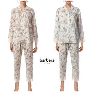 [바바라(언더웨어)]아사면 플라워 프린트 긴팔 여성잠옷AWP4594B