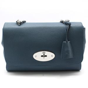 (명품) 멀버리 HH3299 블루 레더 릴리 미듐 은장