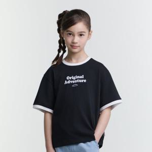 K252GTS930 여아 링거 반팔 CARBONBLACK