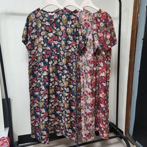 국산 여름 인견 반팔원피스