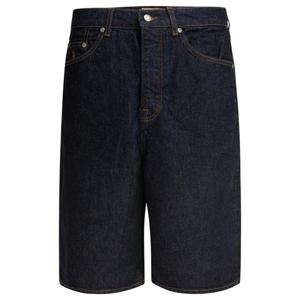 스투시 남성 블루 데님 쇼츠 112296T0737 RISED INDIGO