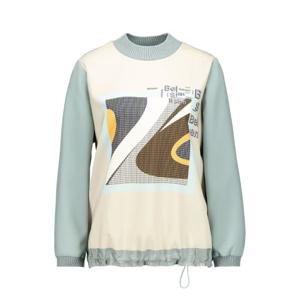 [벨리시앙]시보리 네크 허리 스트링 블라우스 BL3316