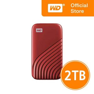 웨스턴디지털 WD My Passport SSD 2TB 레드 포터블 외장SSD USB 3.2 Gen2 NVMe기반